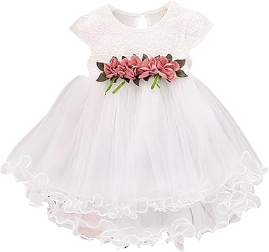 Chic Chic Robe Fille Bebe Courte Princesse Volants Dentelle Noeud Floral Flaral Tricot Soiree Bapteme Tutu Anniversaire Amazon Fr Vetements Et Accessoires