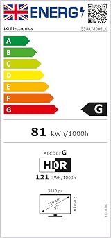LG 55UR78006LK 55-Inch 4K Ultra HD Smart TV α5 AI Processor Gen6 Freeview Play view 8