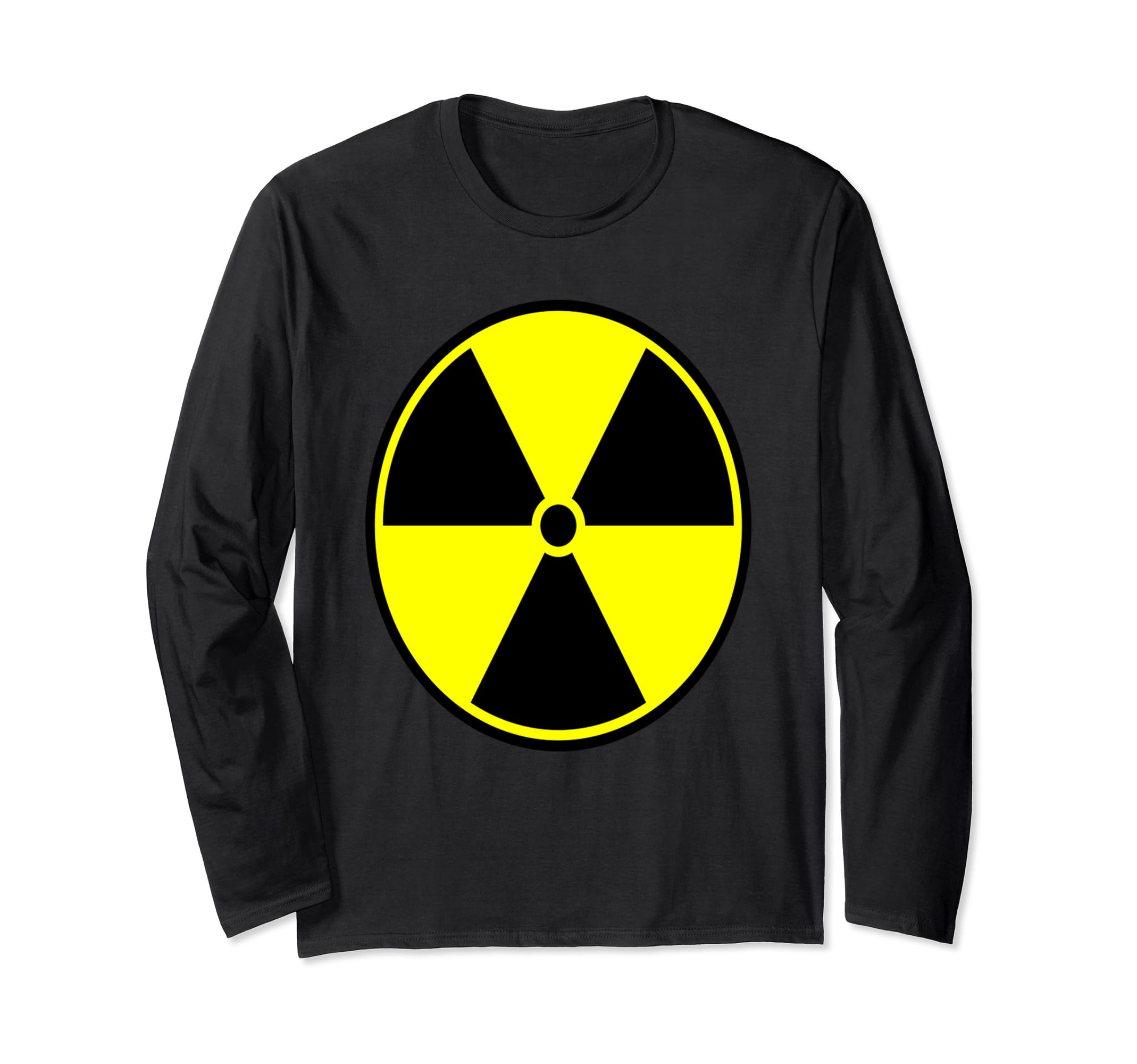 Radioactive Radiation Hazard Sign Warning Caution Symbol Long Sleeve T-Shirt