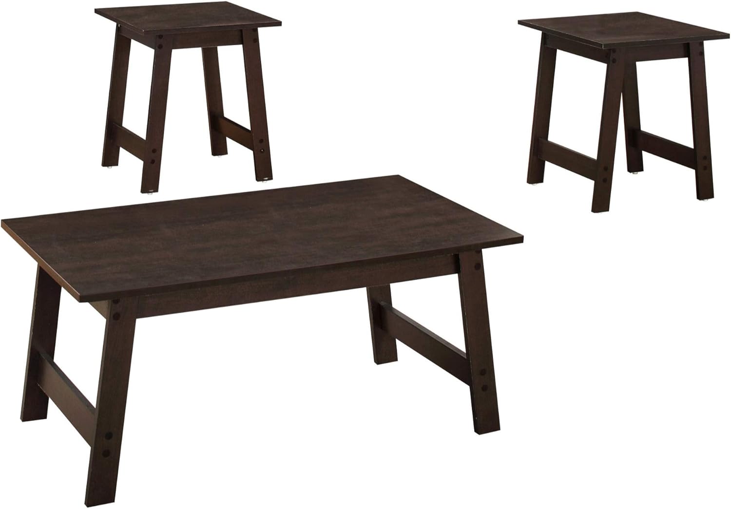 Ergode Table Set - 3PCS Set/Espresso: Furniture & Decor