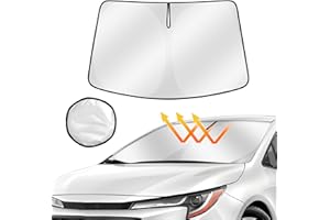 AUTOMIIM Windshield Sun Shade for Toyota Corolla 2019-2024 2025, Upgraded Heat Insulation Front Window Cover for Toyota Corolla Accessories, Windshield Shade for Corolla 2021 2022 2023 Sun Visor Protector