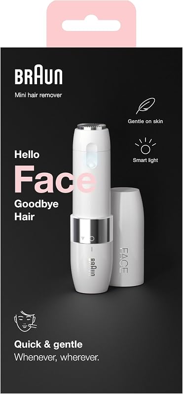 Face Epilatore Viso Donna con Rifinitore di Precisione, FS1000 Bianco