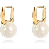 18K Gold Plated Chunky Hoop Earrings Simple Thick Huggie Earrings for Women Elegant Minimalist Jewelry