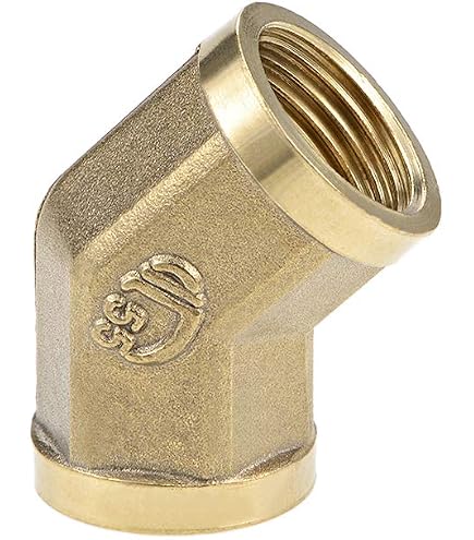 Raccord Coudé 45° BSP Femelle-Mâle - Acier Inoxydable 304 - Tailles 1/4" à 2" - Pour Plomberie & Industrie