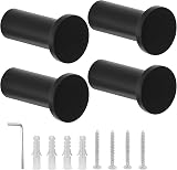 SAYAYO 4P Black SUS304 Stainless Steel Wall Mounted Coat Hooks Heavy Duty 33lbs view 9
