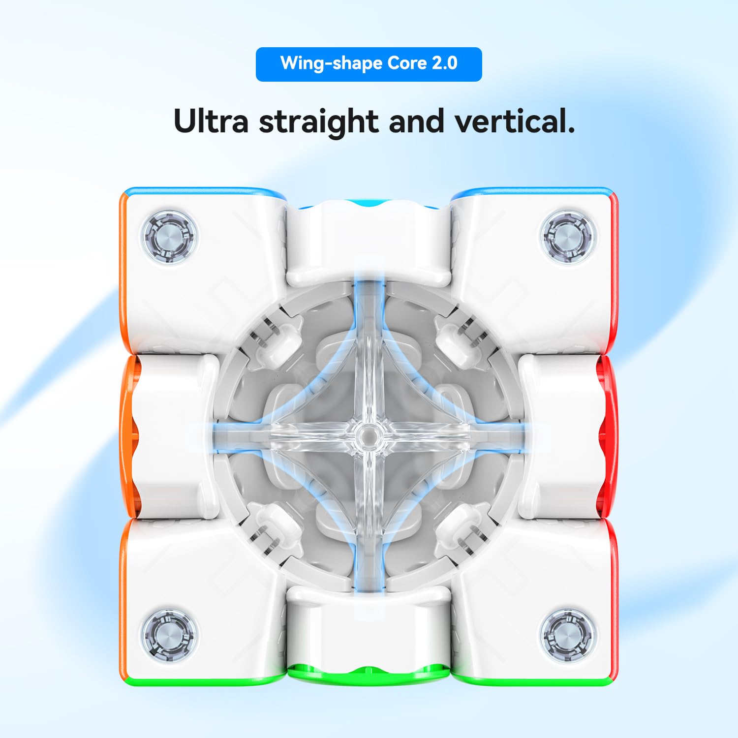 GAN 356 ME, Speed Cube 3x3 Magnetic Puzzle Toy with 48 Magnets GES Pro+ Customized 12 Tension Settings, Ideal for Children Kids Adults, GAN 356 M Upgraded Version, Frosted Version