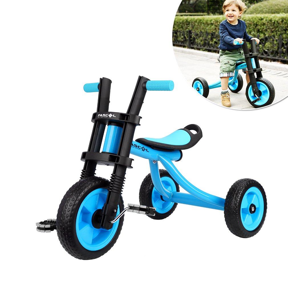 Fascol Triciclo Trike Bicicleta con Goma de Ruedas para Niños a Años
