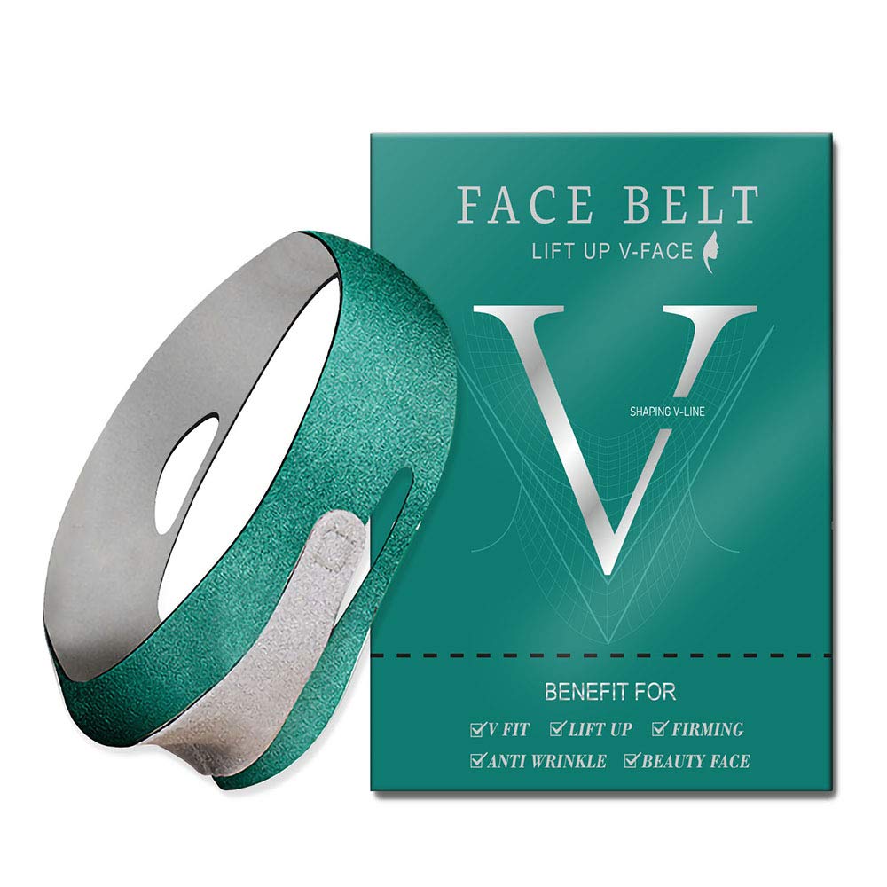 Double Chin Reducer, Chin Strap Facial Slimming Strap for Women & Men, V Shaped Chin Lifting Belt for Face Lifting and Firming