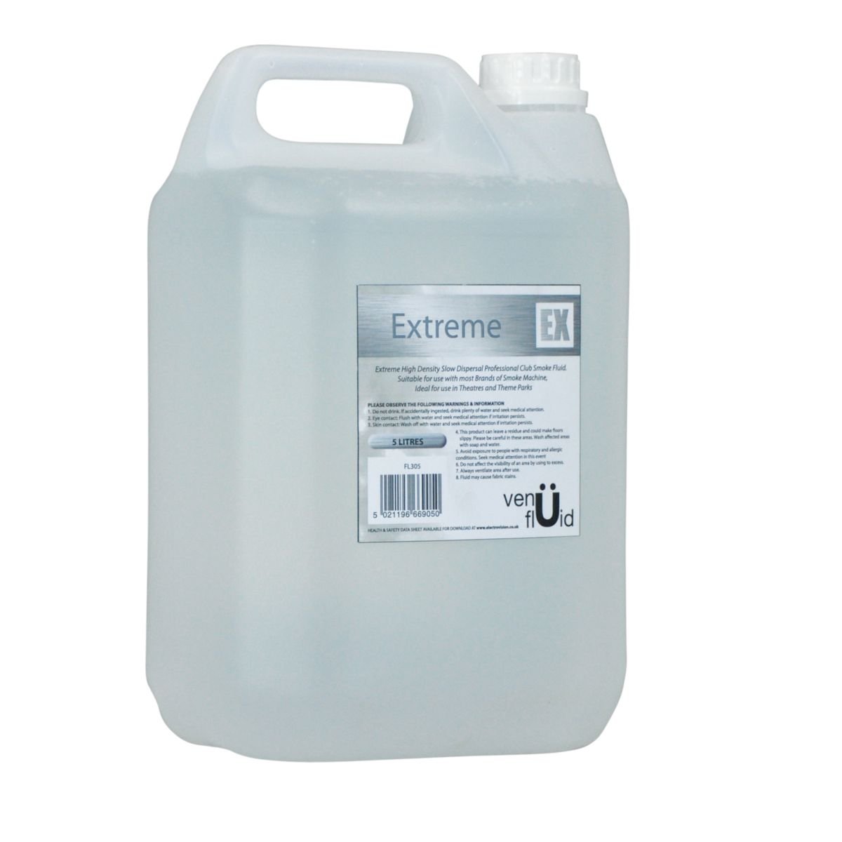 Venu EX Extreme High Density Slow Dispersal Job Club Smoke Fluid. 5 litres