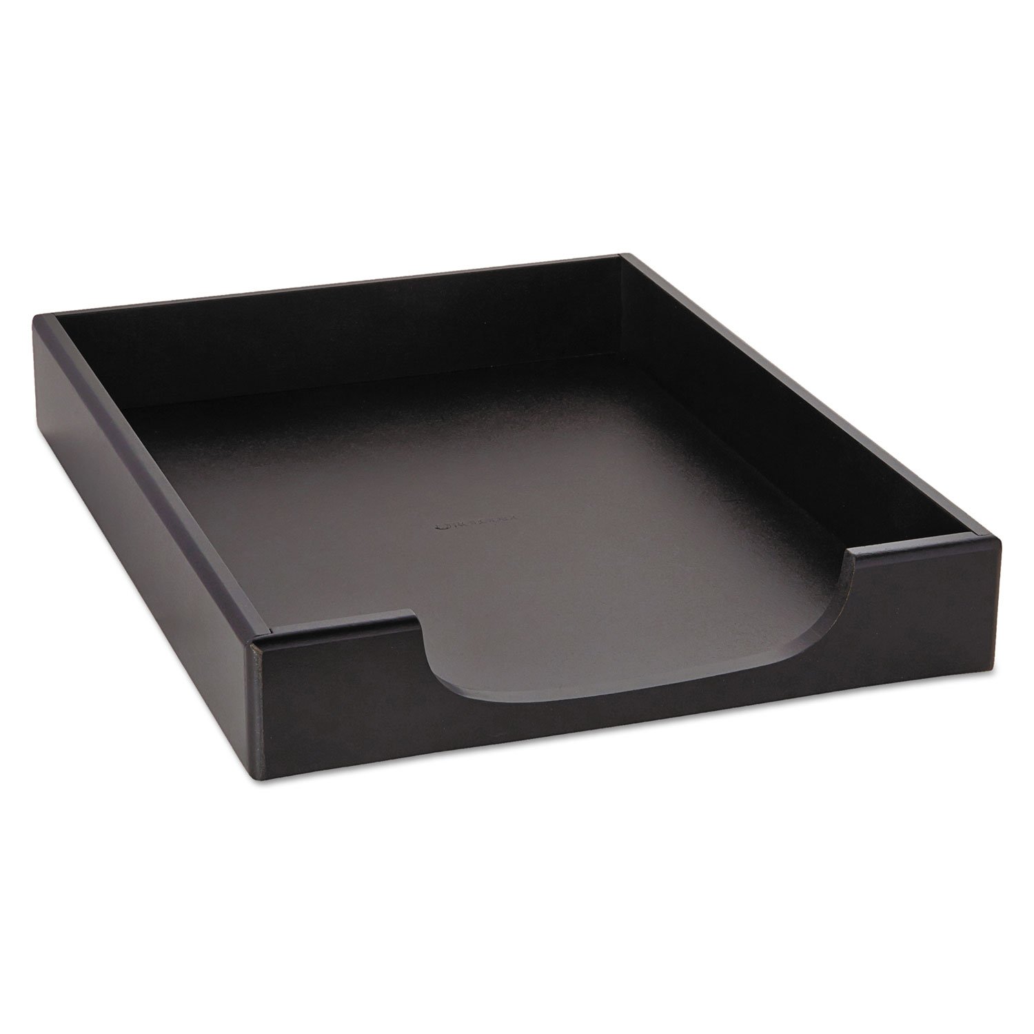 Rolodex® Wood Tones™ Letter-Size Tray, Black,2" x 13.5" x 10.5"