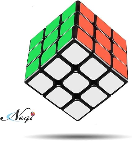 Negi Black Base 3x3x3 Puzzle Cube Toy