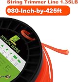 Viabrico 2.0mm Trimmer Line Square Nylon Spool .080 135ft 1.35lb Replacement view 2
