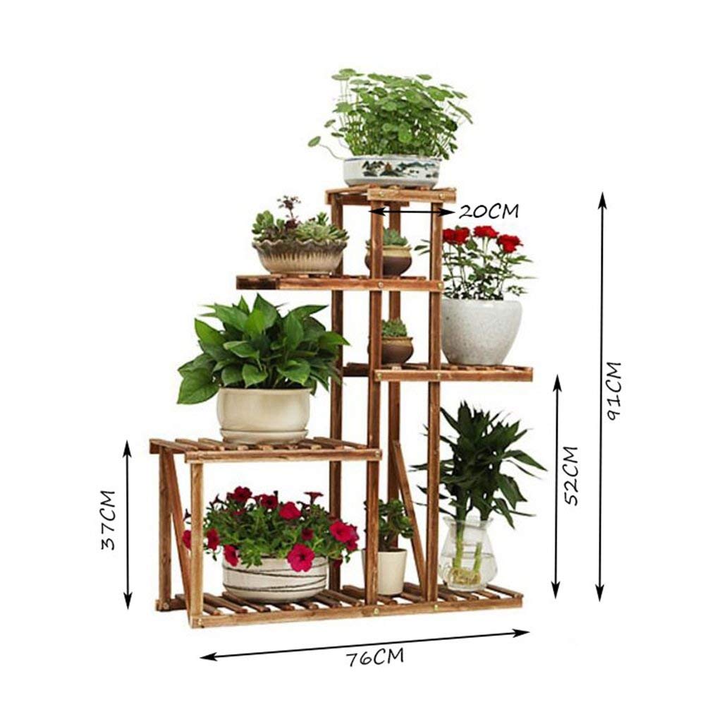 ChenDz Balcón Decoración Piso Estante para Flores De Varios Pisos ...