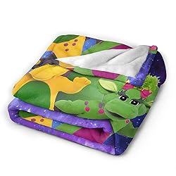 Barney and Friends Blanket Soft Cozy Fleece Throw