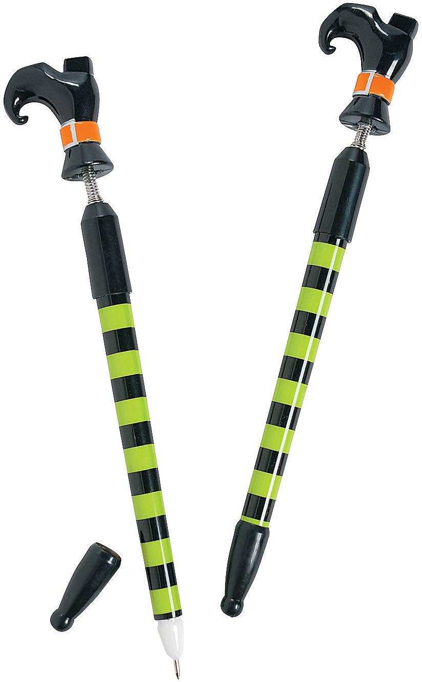 Witch Legs and Shoe Pens (set of 12) Halloween Party Supplies