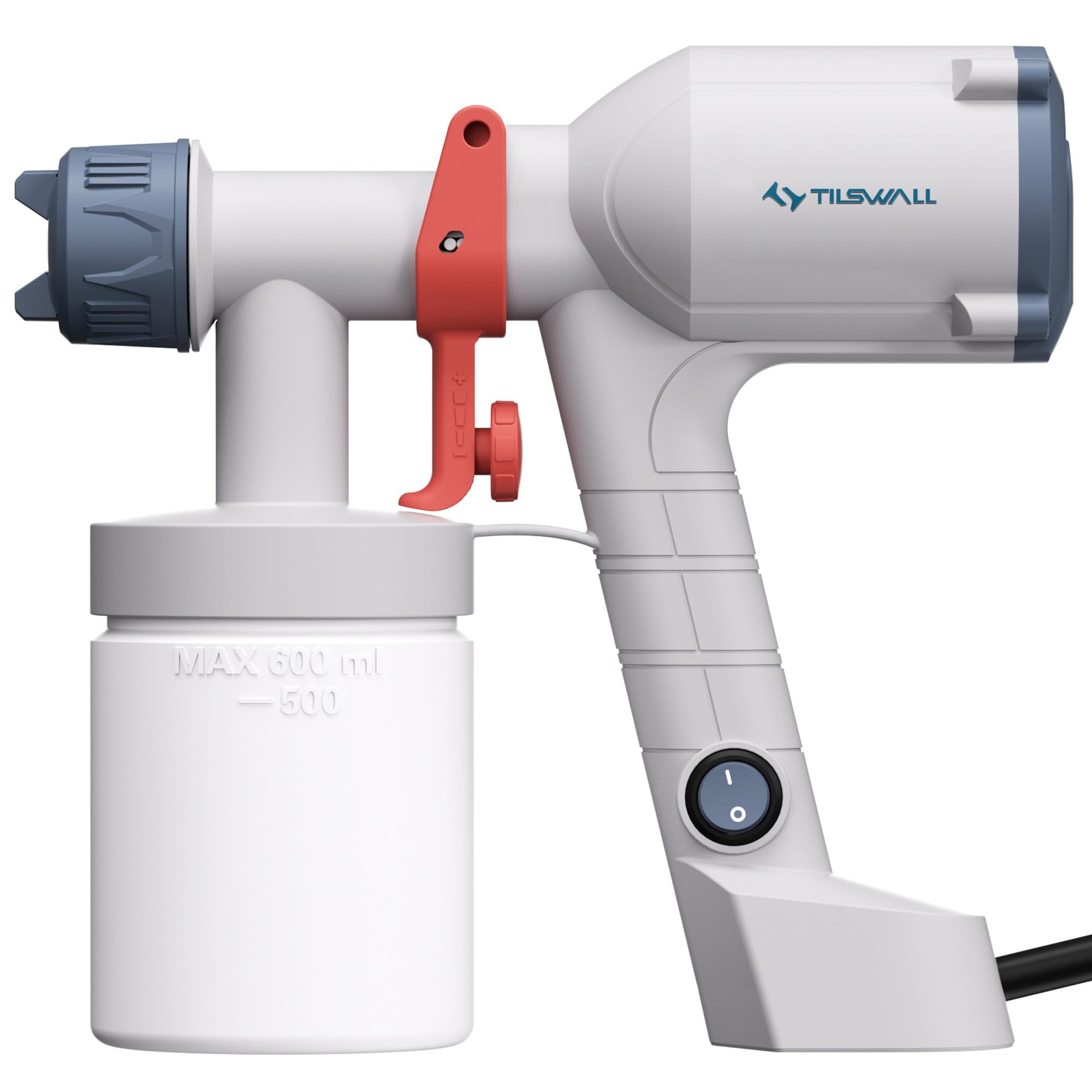 Photo 1 of Tilswall Paint Sprayer,Upgraded Ultra-Light Electric Paint Spray Gun with 2 Nozzles & 3 Patterns Easy to Clean for Fences, Sheds, Walls, Ceilings, Furniture, Cabinets, Garden & DIY, White