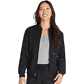 Dickies Women Scrub Jacket Zip Front Warm-Up Rib Knit Collar with 2 Welt Pocket DK365