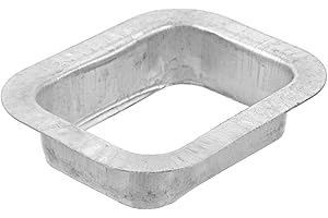 Ciieeo Rain Gutter Adapter Downspout Drop Outlet 2.36" × 3.15" Aluminum Roof Drain Outlet for Villa