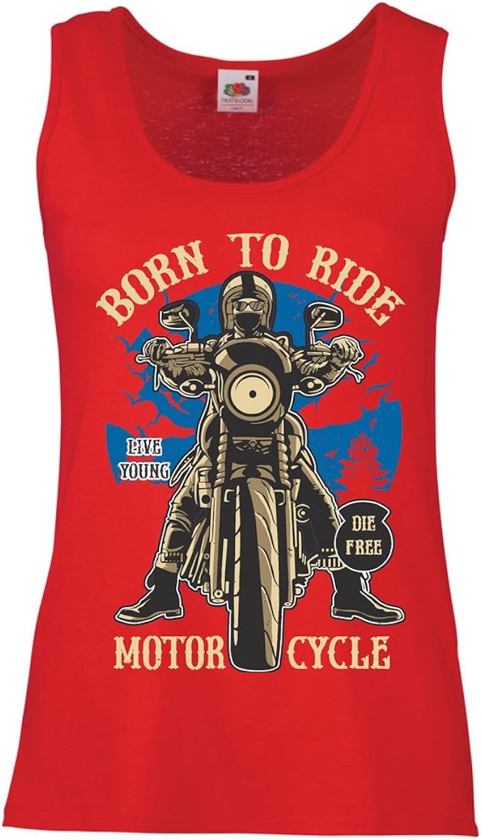 camiseta tirantes mujer motera