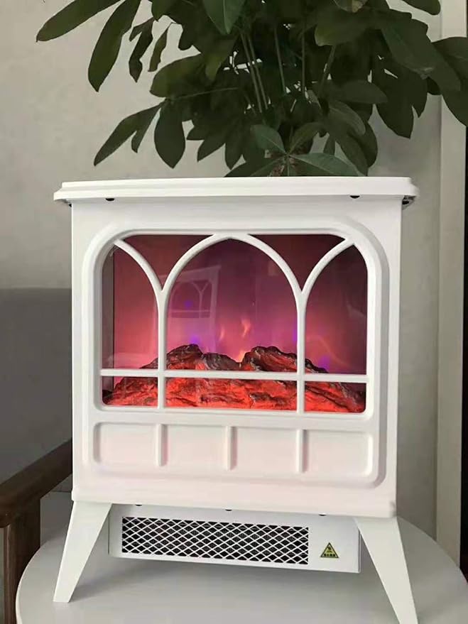 DFJU Foyer électrique Foyer électrique avec Effet Flamme 3D et Foyer au