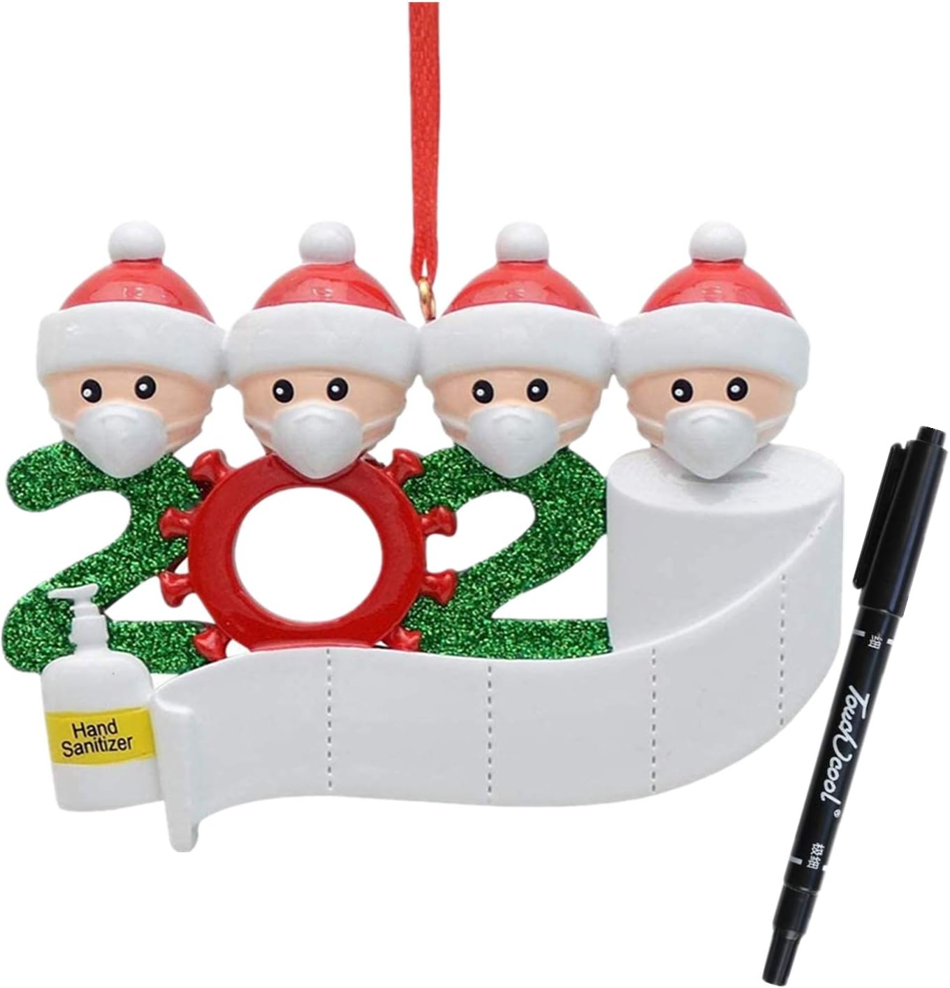 Hanging Ornaments,Personalized Family Members Christmas Decor Kit, Decorating Set for Family Xmas