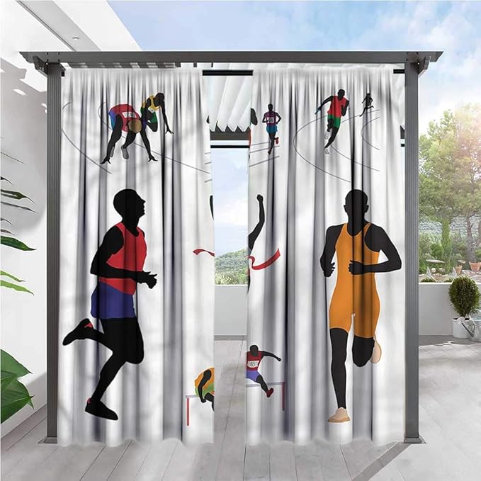 Amazon Com Marilds Olympics Window Curtains Runners In Campus