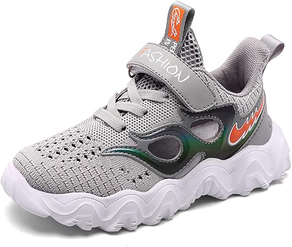 Amazon Eisrumu スニーカー キッズ 子供靴 運動靴 ジュニア 軽量 通気性 通学 通園 男の子 女の子 屈曲性 厚底 アウトドア スポーツシューズ シューズ バッグ