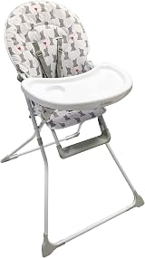 My Babiie Dani Dyer Elephants Compact Highchair White