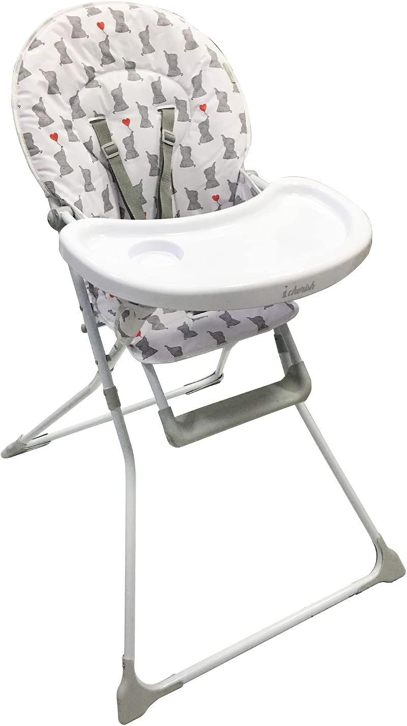My Babiie Dani Dyer Elephants Compact Highchair White