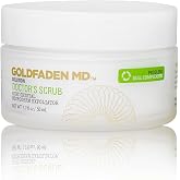 Goldfaden MD Doctor's Scrub Ruby Crystal Microderm Exfoliator 1.7 fl oz | Daily face polish with Hyaluronic Acid and Seaweed Extract, smooths the look of texture and pores