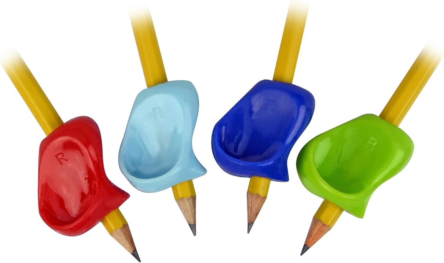 The Pencil Grip Pinch Grip Ergonomic Writing Aid, 6 Pack, Gloss Colors (TPG-12706) : Office Products