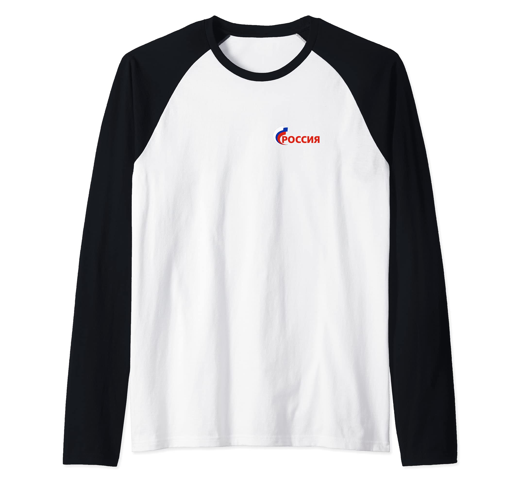 Flag Russia Raglan Baseball Tee