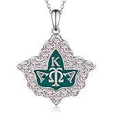 CVRAVO Aka Sorority Gifts for Women 925 Sterling Silver Aka Necklace Sorority Paraphernalia Jewelry Gifts for Women