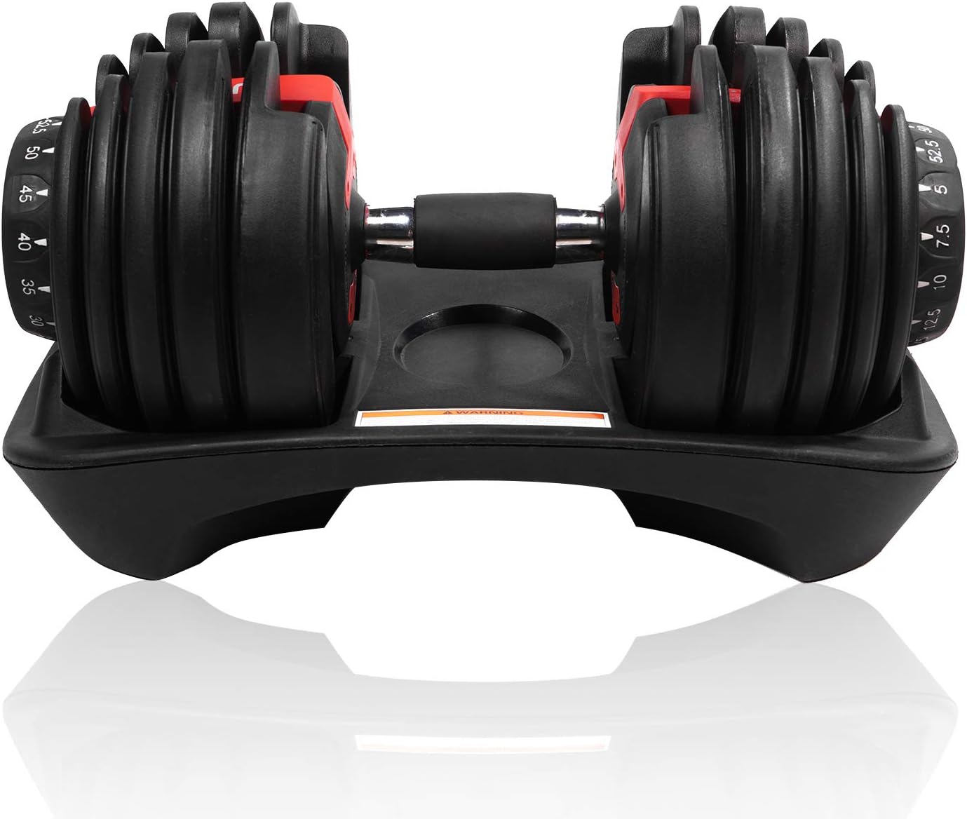 Tampor 50 Ibs Adjustable Dumbbell Series with Handle-Adjustable Weights Gym Equipment for Man and Women