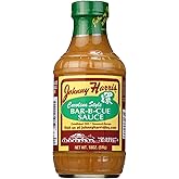 Johnny Harris Carolina Style Bar-B-Cue Sauce, Authentic Carolina Mustard BBQ Sauce, Tangy Mustard Grilling, Sweet and Gluten-Free Barbecue Sauce for Ribs, Vegan-Friendly Southern Flavor - 1 Pack