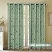 H.VERSAILTEX Turquoise Birds Country Style Pattern Thermal Insulated Blackout Curtains for Bedroom, Grommet Top, Set of 1 Panel, W52 x L84 Inch