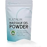 Japanese Nuru Massage Gel Powder 50g - Platinum Edition | Resealable Sachet | Made in Japan | Slippery, Odorless, Tasteless, and Stain-Free | Paraben & Glycerin Free | Makes Up to 1.32 Gallons of Gel