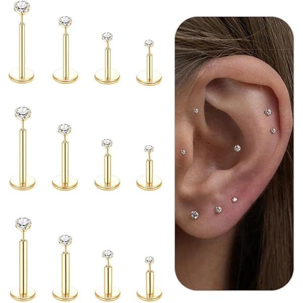 Nose Rings For Women L Shaped Lsnevsie 18G 20G 22G Astm F136 s