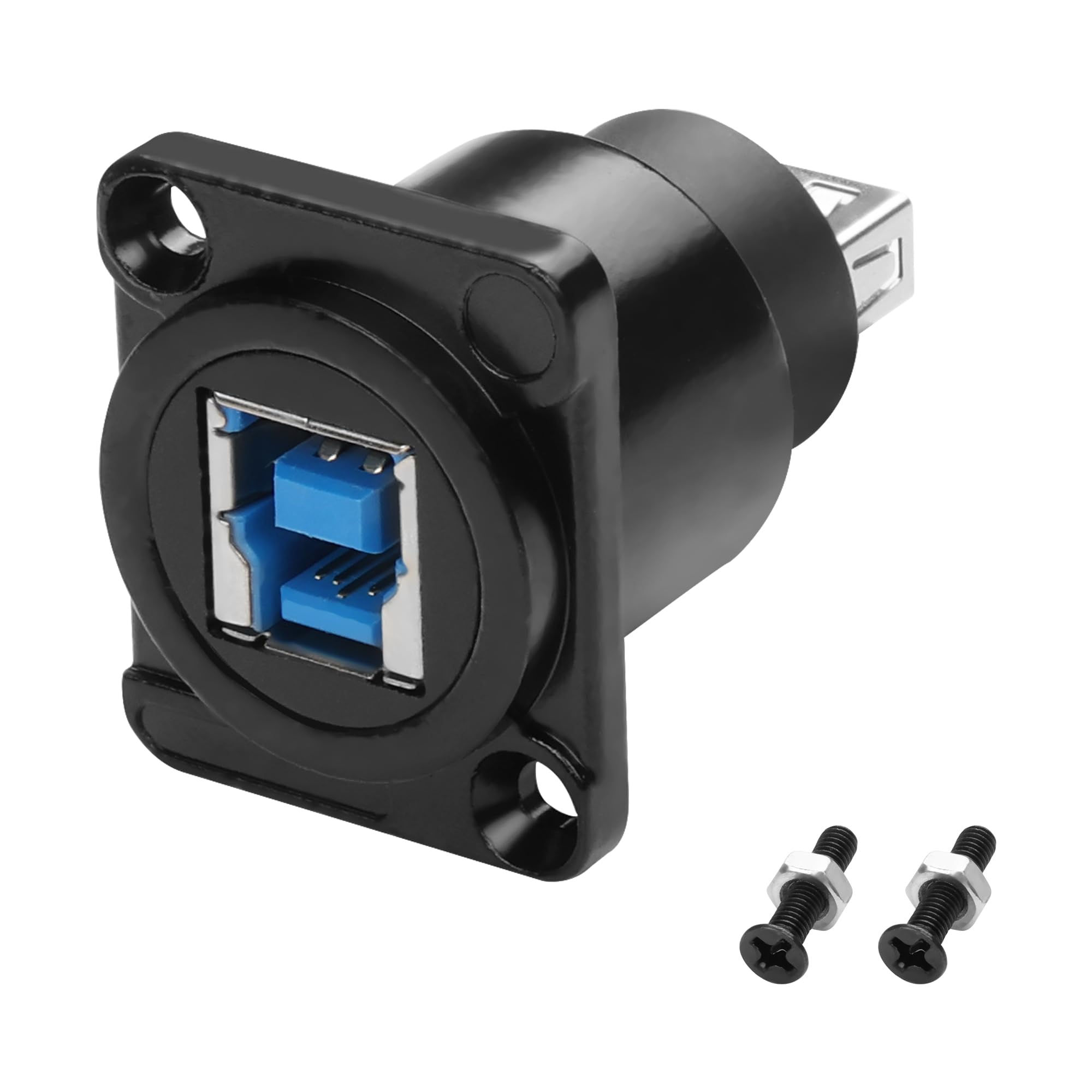 Photo 1 of MEIRIYFA D-Type USB 3.0 Type B Panel Amount to USB Type A Adapter Connector, USB3.0 AF/BF Adapter Type A Female to USB B Print Female Extender Convertor- 5Gbps for PC Scanner Fax Machine