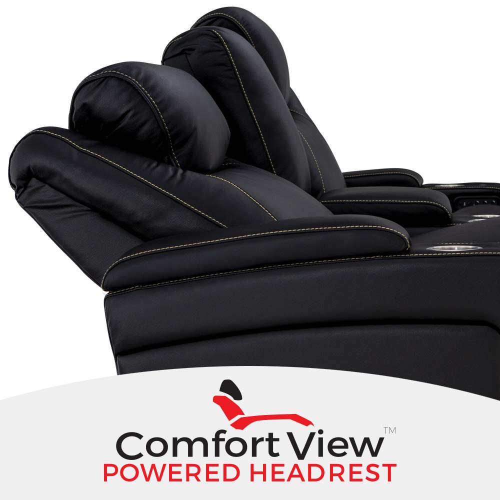 Seatcraft Vienna Home Theater Seating Leather Sofa Recline, Adjustable