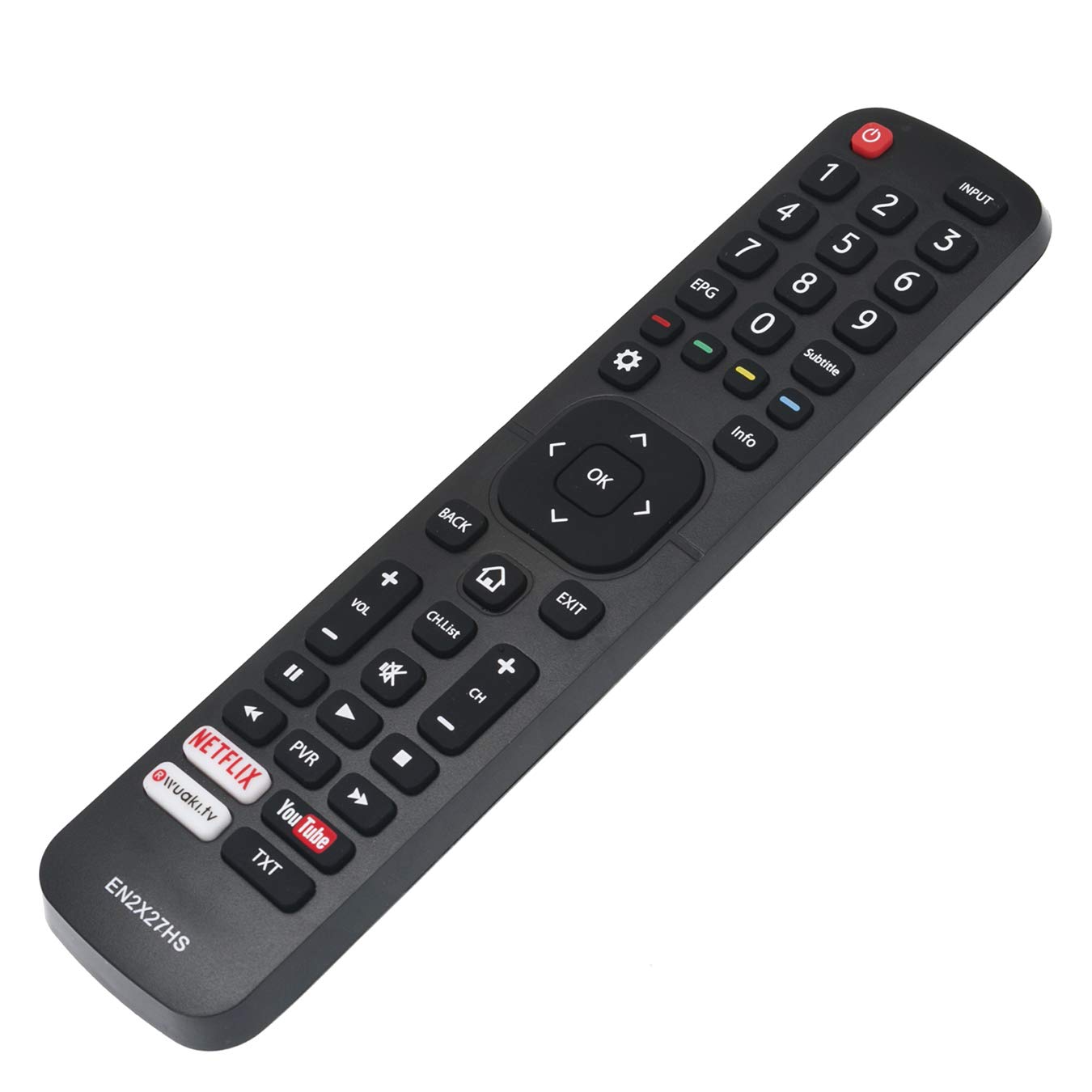 VINABTY EN2X27HS Replacement Remote Control Fit for Hisense LED Backlight TV H50N5300 H55M3310 H55M7000 H55MEC3350 H55MEC5650 H55N5300 H55NEC5200 H65M5510 H65N5300 HE32M2161HWTS HE40K3300UWTS