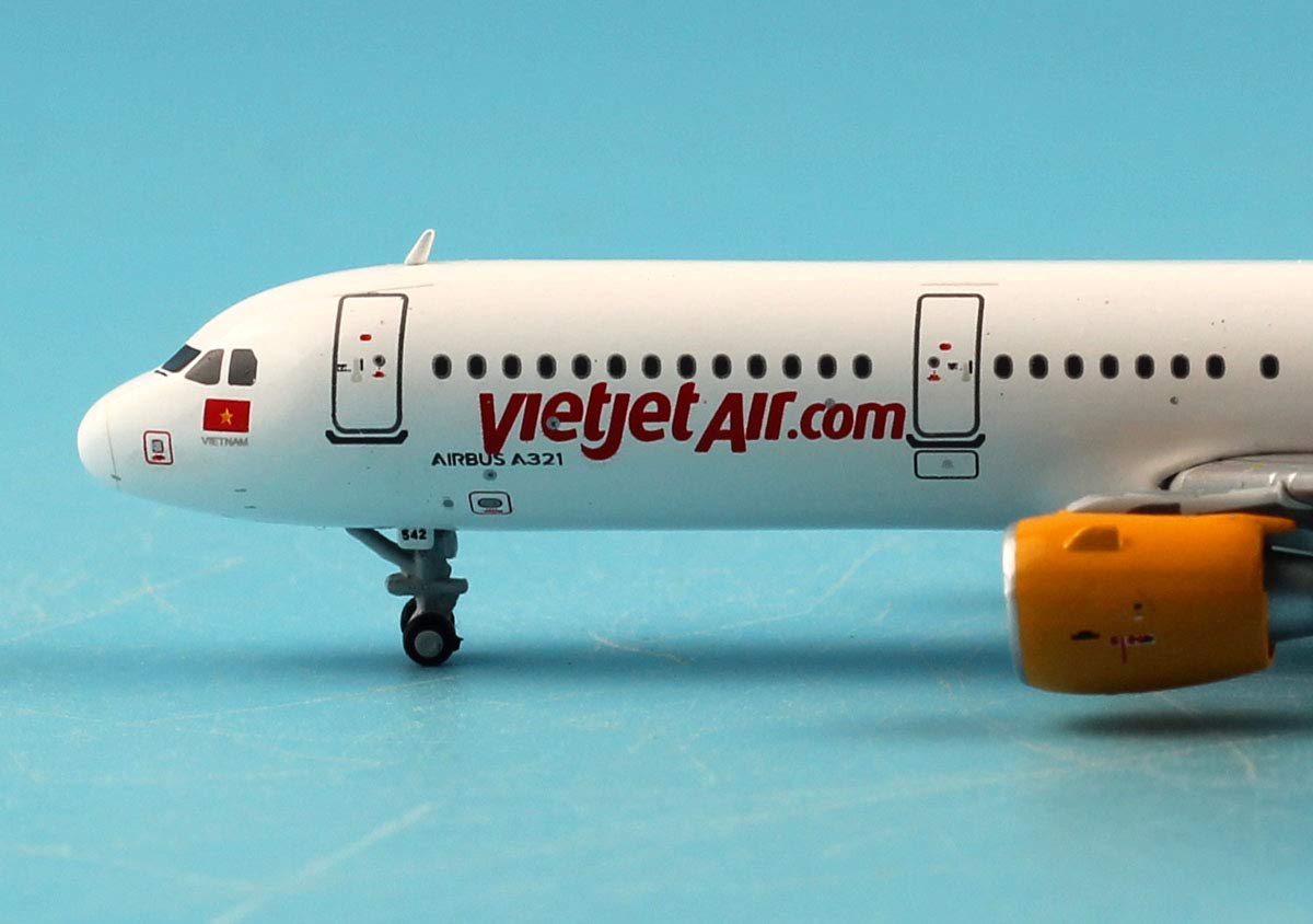 航空機・ヘリコプター 1/400 jc wings A321 Vietjet Air JC Wings 1:400 Vietjet Air Airbus A321 Diecast Aircraft JET
