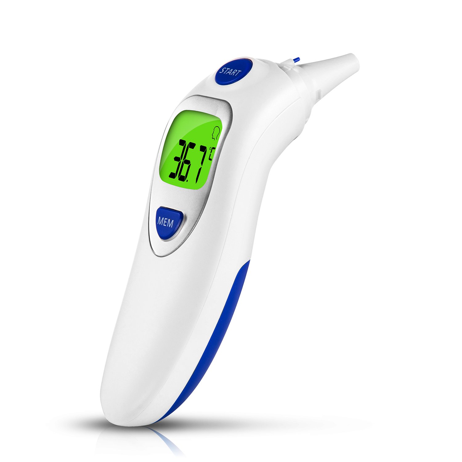 KKCITE Medical Ear Thermometer with Forehead Function，Fever Alarm, High Accuracy and Quick Read for Baby/Kids/Adults-FDA Approved