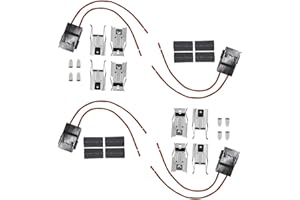 TELLFEEL Range Stove Burner Element Plug Receptacle Block Terminal WB17X5091 for Whirlpool Kenmore GE Frigidaire Range Burner Receptacle Kit- ERR117，330031 5303935058 814399 74-06-190 Pack of 4