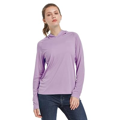 BALEAF Womens UPF 50 Sun Protection Hoodies T-Shirt Long Sleeve Hooded Shirt