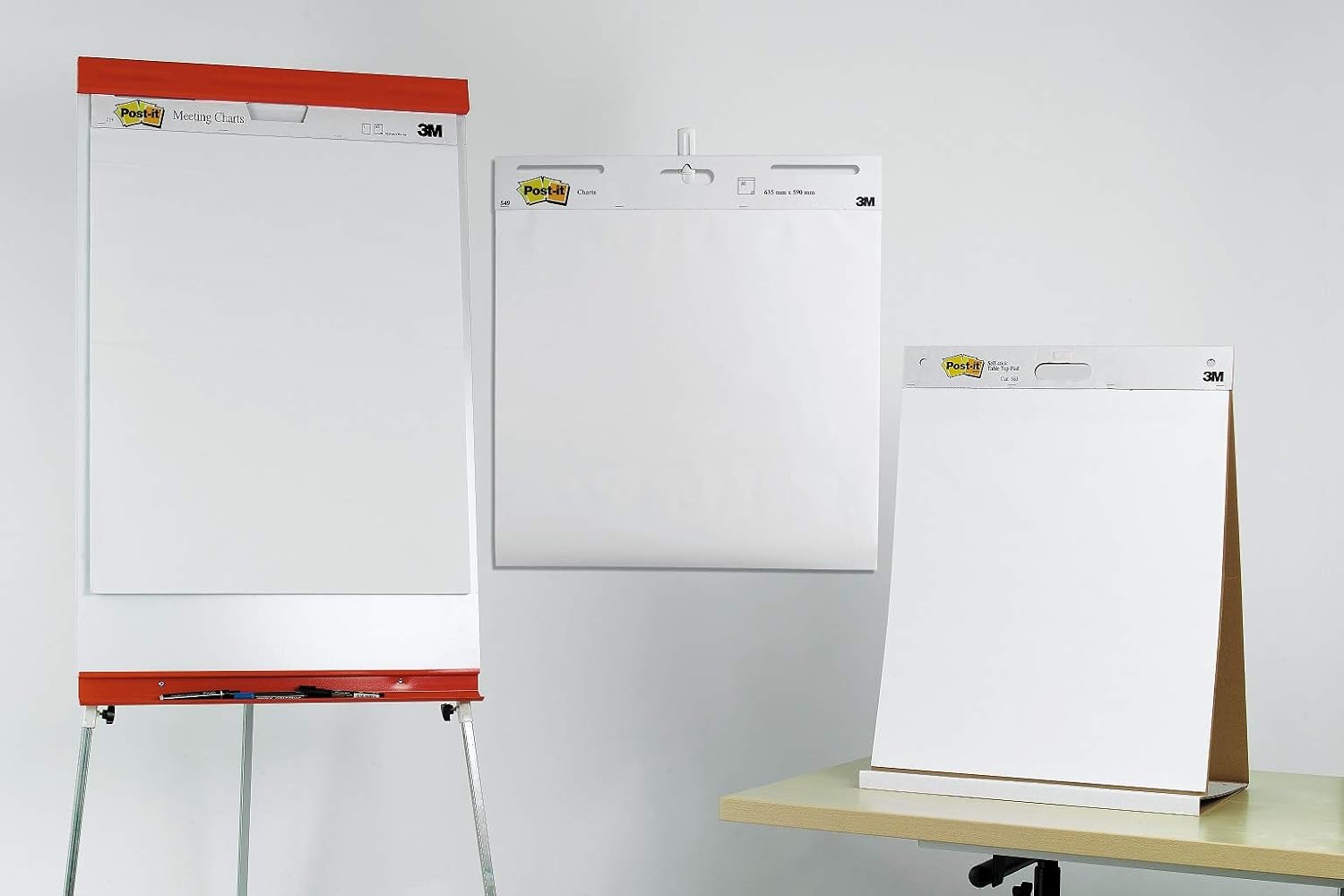 Lavagna A Fogli Mobili Con Blocco Carta Adesiva - 20 Fogli 70g/m² Per Ufficio O Scuola, 500x585 Mm - Foto 3