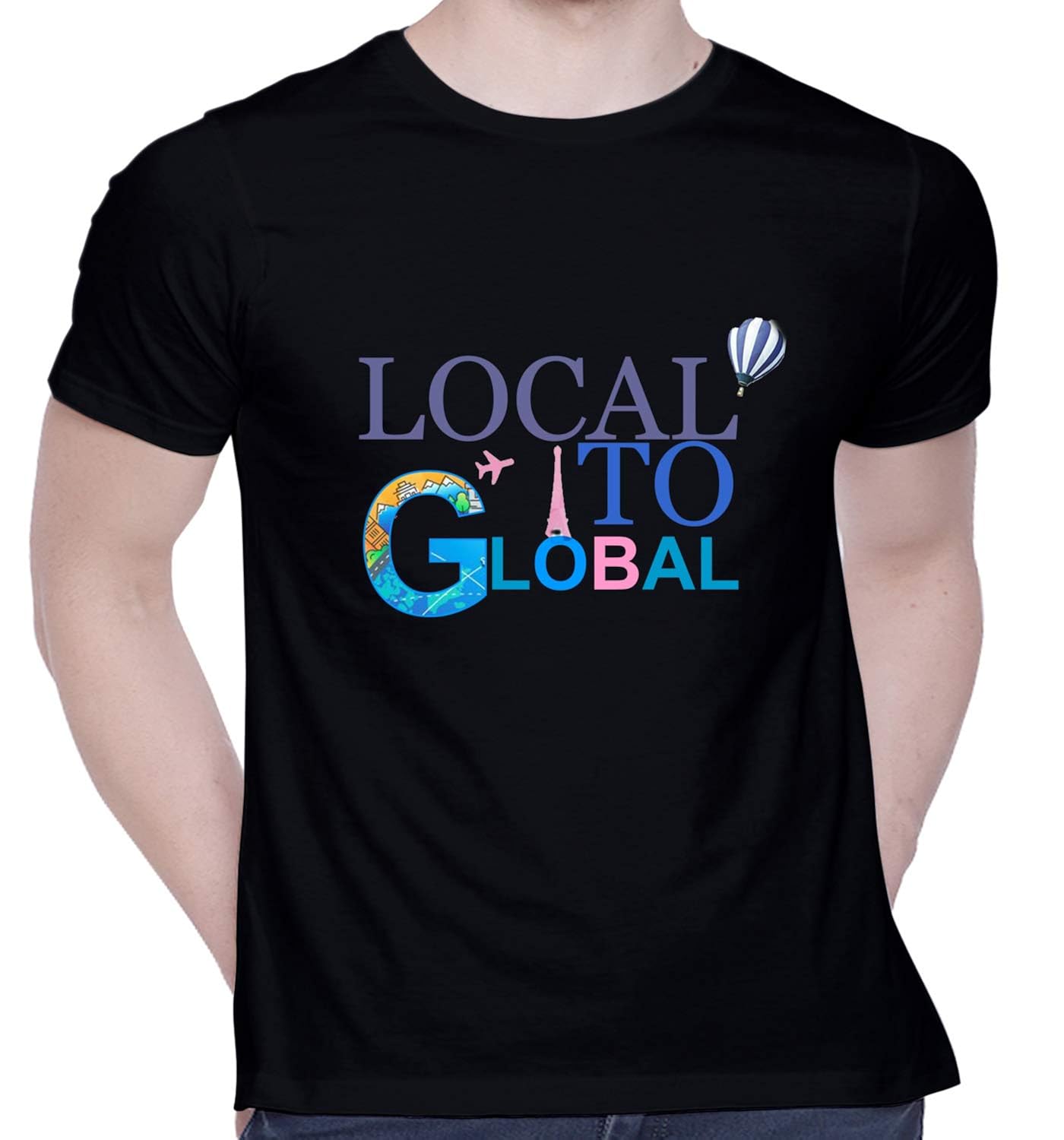 Buy CreativiT Graphic Printed TShirt for Unisex Local to Global Tshirt