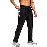 FOGFIRE Mens Sweatpants with Zipper Pockets, Workout Pants Joggers Athletic Lightweight Waterproof Rain for Gym Track Hiking