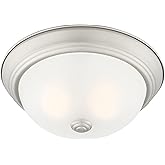 DESIGNERS FOUNTAIN Reedley 2-Lights Flush Mount Ceiling Light, 11 Inch Lighting Fixture for Kitchen, Bedroom, Bathroom, and H