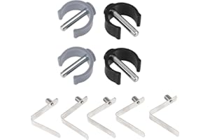 5 Pack V-Shape Snap Clips + 4 Pack C-Shape Clips for Walker & Cane, Height Adjustable Spring Clips for Mobility Aids, Replace